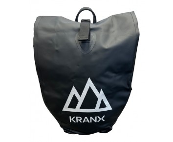 KRANX Grampian Waterproof Pannier Bag In Black 24 Litres 